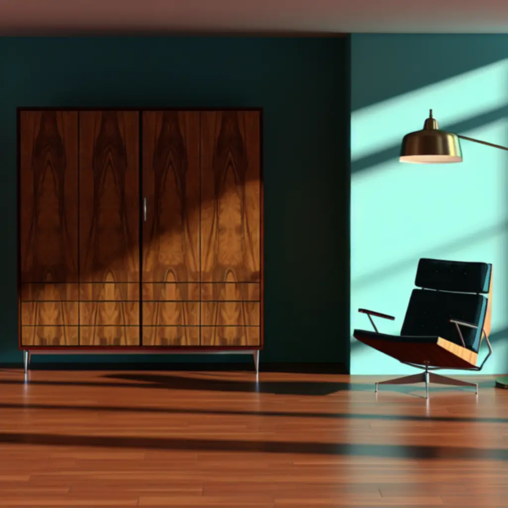 Cabinet in mid-century office