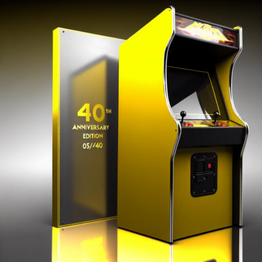 Pac-Man co-branded cabinet