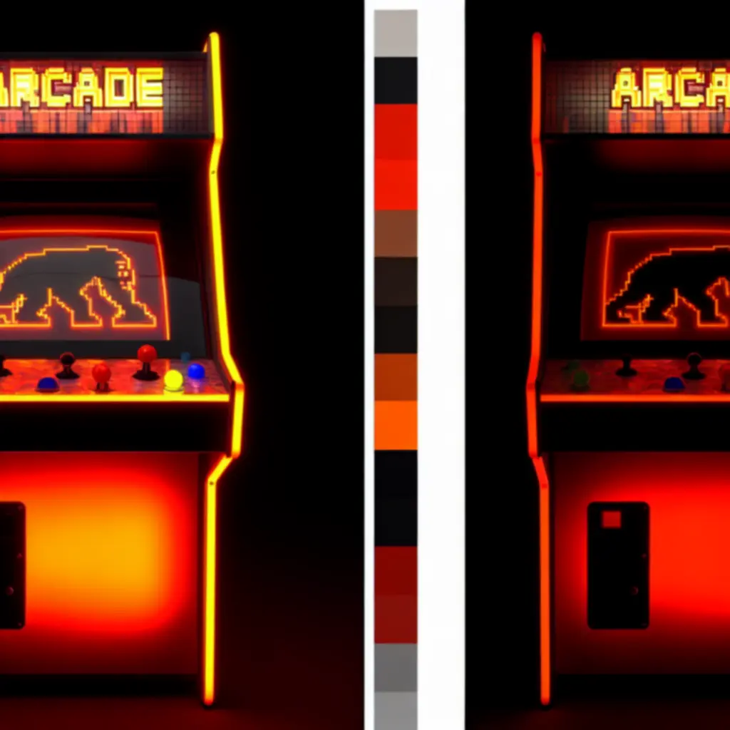 Donkey Kong neon marquee back-lit